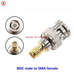 Q9 BNC to SMA Connectors SMA BNC Adapter Male to Female for Antenna/Extension Cable SMA to BNC RF Connector Kits Fast Delivery