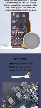 JARAPAD BASIC EXTREME UNLIMITED For VGA GPU IC Processor Thermal Pad Replacement Heat Blocking Putty Thermal Putty Rapid Cooling