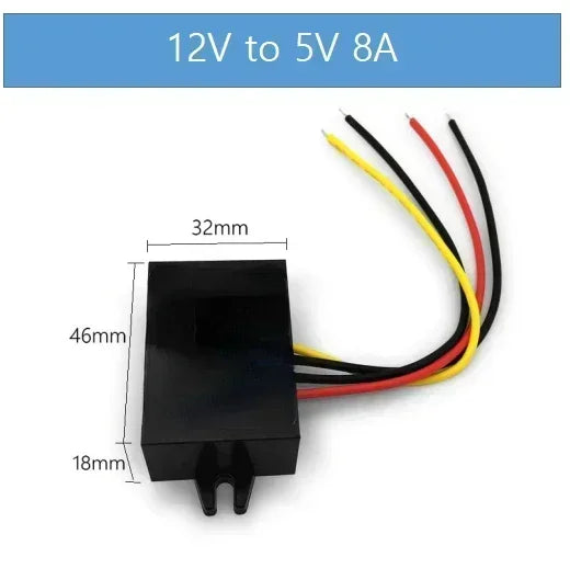12V to 5V 1A 2A 3A 5A 8A 10A Buck DC-DC Power Converter Plastic Shell Step down 8-36V to 5V Voltage Regulator Stabilizer Module