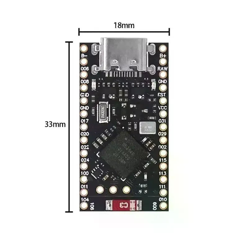 1 Set Nice!Nano V2.0 Compatible Pro Micro Development Module Bluetooth NRF52840 Board With Integrated Charging Management