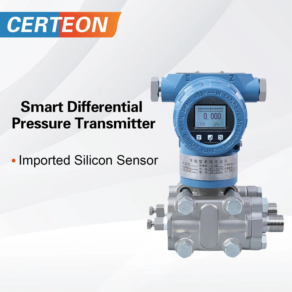 3051DP Differential Pressure Transmitter 4-20mA+HART Explosion Proof Digital Sensor for Industrial Automation