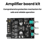 ZK-502T Dual Channel Stereo Power Amplifier Module TPA3116D2 Chip 50Wx2 Bluetooth 5.0 AUX Input DC9-24V High Low Bass Adjustment Audio AMP Board for Speaker DIY