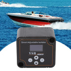 12V 140A Adjustable Dual Battery Isolator LCD Display Voltage Sensitive Split Charge Relay Voltage Setting VSR for Camper Car RV