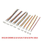 10PCS 1.5 2.0 2.54 ZH/PH/XH Female Male Plug Connector Socket 2/3/4/5/6/7/8/9/10P Pin Pitch with Cable Wire 15/30cm