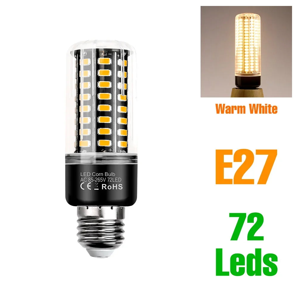 30W LED Indoor Corn Bulb E27/E26 Ceiling Lamp Bulbs E14 Spotlight B22 Living Room Bedroom Kitchen Washroom 220V Home Lighting