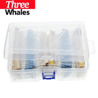 TRH 1120Pcs 1/2W 0.5W 1% 1-2.2M Ohm 56Values Metal Film Resistors 0.5W Resistances Assorted Kit Set For Arduino