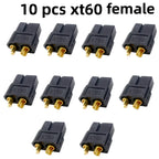 5 Pairs 10 Pcs XT60 Black Male Female Bullet Connectors XT30 XT90 Plug for RC Lipo Battery Drone Airplane Accessories Wholesale