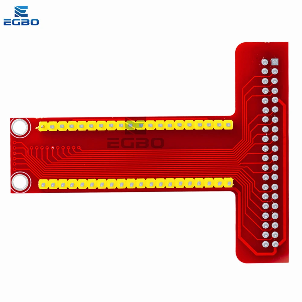 T-Type GPIO Breakout Expansion Board with 20cm FFC 40-Pin Ribbon Cable, Compatible for Raspberry Pi 2/3 Model B/B+/A+