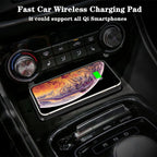 Car Wireless Charger for Samsung Galaxy S24 S23 S22 Induction Fast Car Charging Pad for iPhone Xiaomi Mobile Phone Car Charger