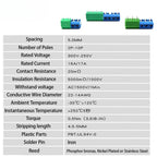 10/20/50Pcs/lot Pitch 5.0mm KF301-5.0-2P KF301-3P KF301-4P Straight Pin 2P 3P 4P Screw PCB Terminal Block Connector Blue Green