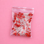 SAMIROB 60/100Pcs 3mm LED Diode Kit F3 Schottky Assorted Diode Red White Green Blue Yellow Orange Pink Purple Warm White for DIY
