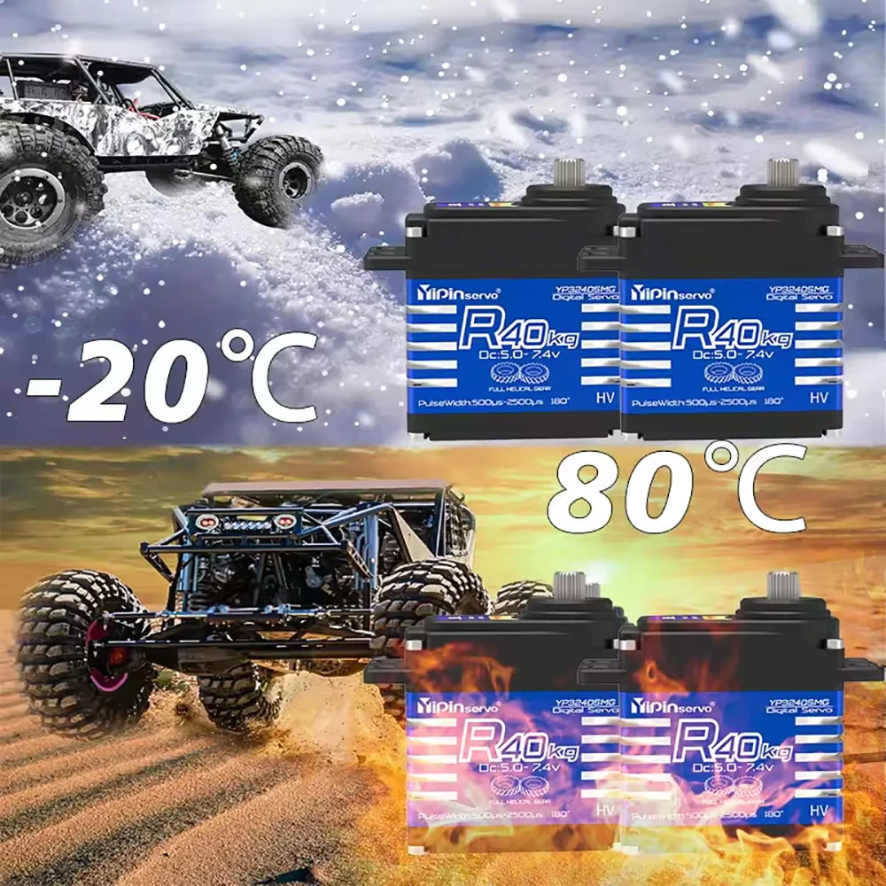 40KG 35KG Digital Servos Motor All Steel Helical Gear Waterproof RC Servo  for 1/8 1/10 RC Trucks & Competition Robots