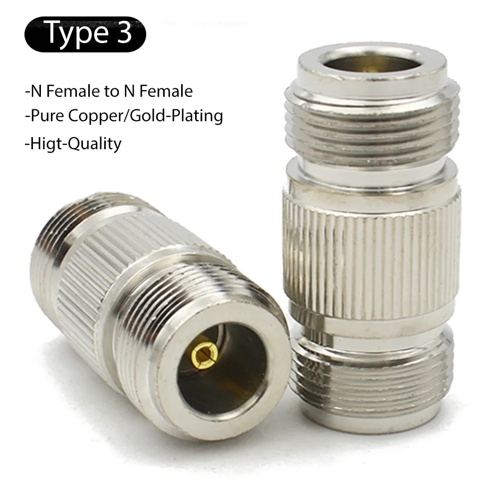 L16 N Type Male Plug To N Male Plug Straight Connector N Female Jack to Female Jack RF Adapter Coax Fast Delivery High Quality