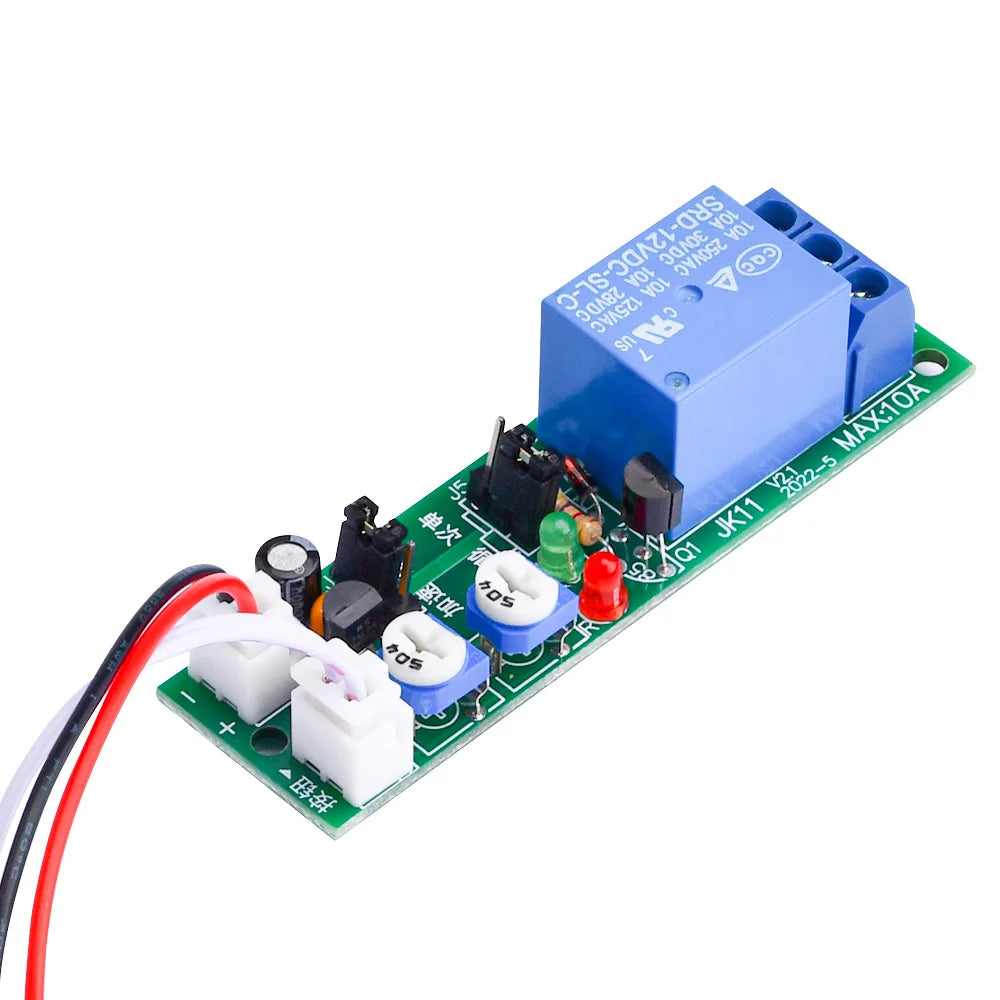 JK11 0-24H Cycle dual-Adjustable Timer Delay On/Off Switch Relay DC 5V 12V 24V Timer Delay Relay Module Electronic Component