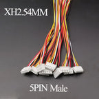 10PCS  Micro JST XH 2.54 2P 3P 4P 5P 6PIN Male Female Plug Connector 2.54mm Pitch With Wire Cable Battery Charging Cable