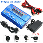 IMAX B6 80W B6 Charger Balance Charger Digital LCD Screen Lion LiFe Nimh Nicd PB Lipo Battery Discharger AC Power 12V 5A Adapter