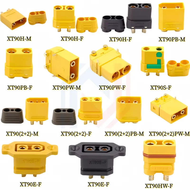 1PCS/lot XT90 Lithium Battery High-Current Aircraft Plug XT90PB-M/XT90PB-F/XT90PW-M/XT90PW-F/XT90S-F/XT90HW-F/XT90NE-M/XT90HW-M
