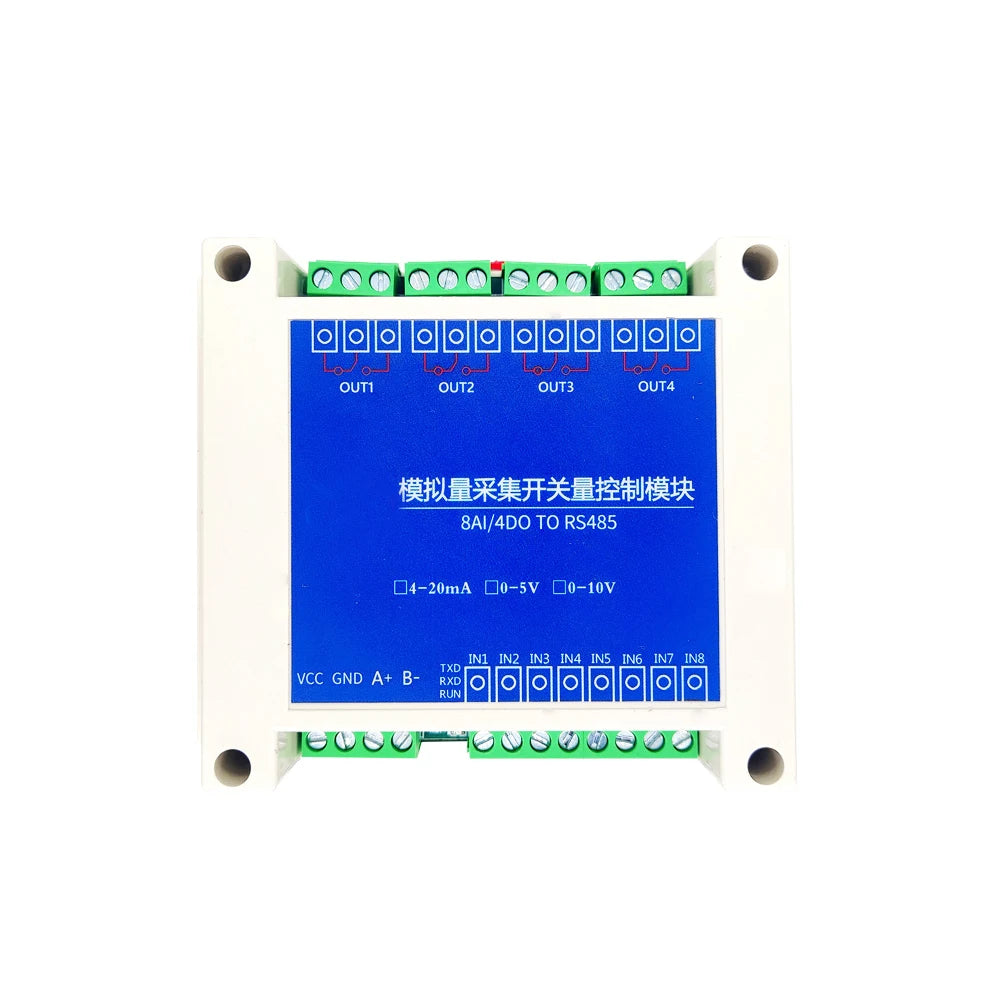 Conversion Module Analog 4-20mA 0-5V 0-10V to RS485 Modbus RTU Protocol 2 4 8 Channel Digital RS485 Transform Modules