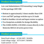 1/5/10Pcs Relay Module G3MB-202P G3MB 202P DC-AC SSR Input 5V/12V/24V DC Output 240V AC 2A Solid State Relay Module