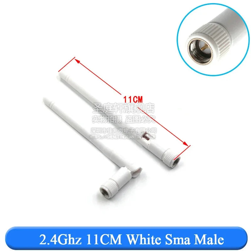 2PCS 2.4Ghz 3dbi  WIFI Antenna 2.4G RP SMA Male Universal Antennas Amplifier WLAN Router Antenne Booster 2400-2500mhz