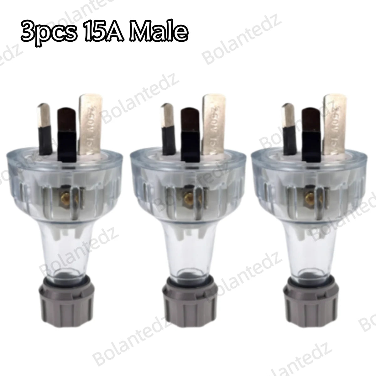 Bolantez 1pcs SAA Rewirable Plug Socket Australian Female Socket 3 Prong Electrical Socket Grounded Rewire Socket DIY Assembled