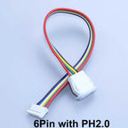 2/4/6Pin USB-C Type-C Waterproof Connector Charger Jack Direct Compression Female Socket Charging Interface With PH2.0 Terminal
