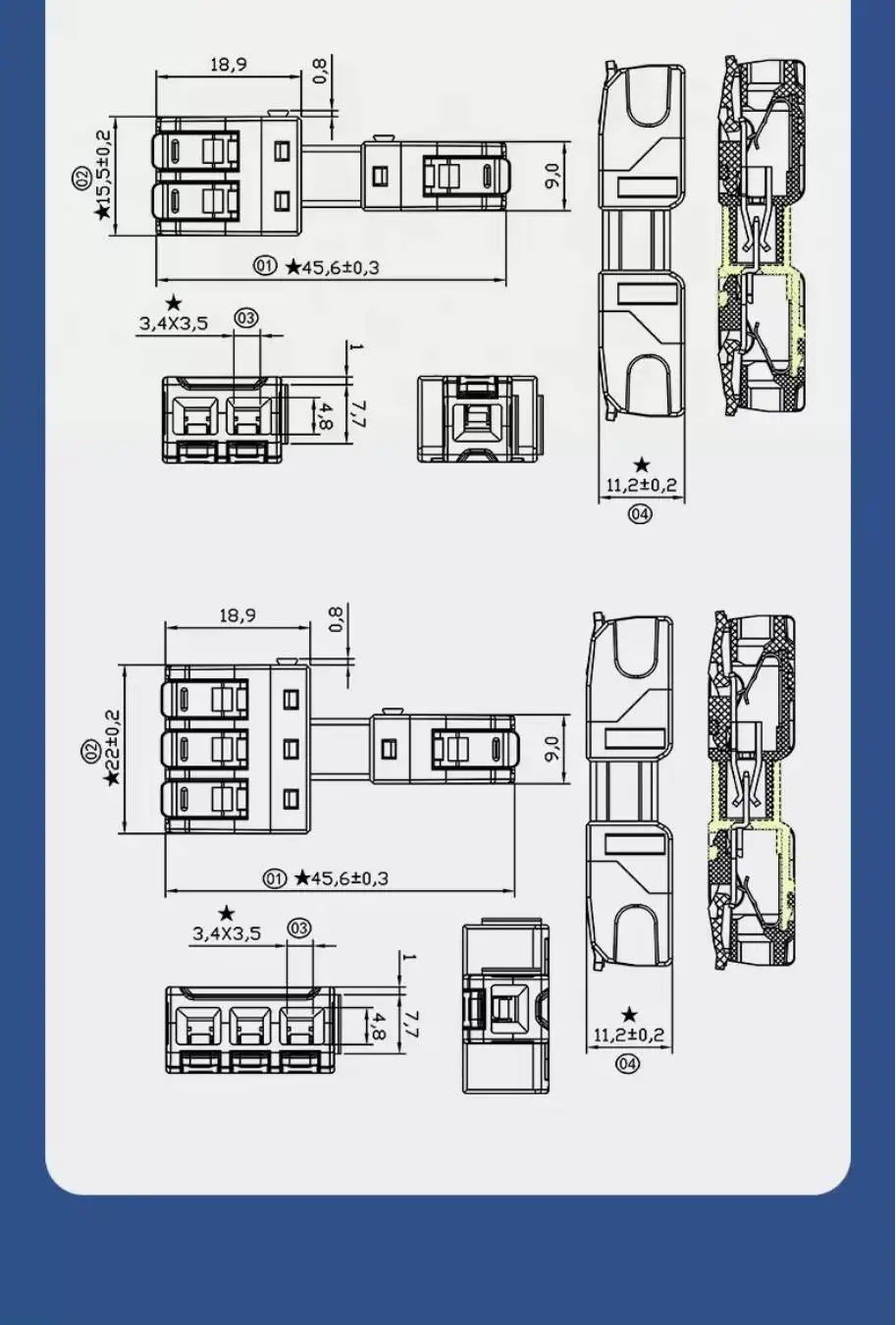10PCS Electrical Quick Terminal Blocks Lever Universal Compact Cable LED Wire Connectors 1/2/3/4/8/10 Pins Plugable Spliceable