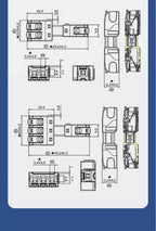 10PCS Electrical Quick Terminal Blocks Lever Universal Compact Cable LED Wire Connectors 1/2/3/4/8/10 Pins Plugable Spliceable