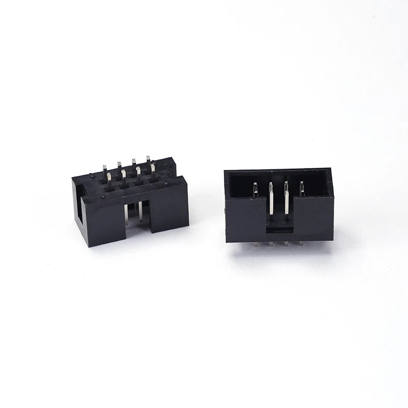 10Pcs IDC Box Headers PCB Connector 1.27mm 2.0mm 2.54mm Pitch Double Row DC3 Male Socket Straight Idc Headers for Electronics