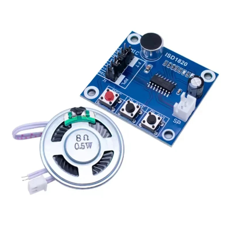 ISD1820 Recording Module Voice Module the Voice Board Telediphone Module Board with Microphones + Loudspeaker