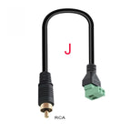 USB 2.0 Female B Micro Usb Mini Usb Type-C Male To 5 Pin Female Bolt Screw Connector With Shield Terminal Plug Adapter Cable