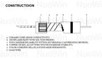 20pcs/Lot 2W 5% Wirewound Resistor Fuse 0.05R 0.1R 0.15R 1R 2.2R 4.7R 5.1R 10R 20R 22R 47R 100R 0.1 0.22 0.33 0.47 0.5 2.2 ohm