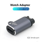 Type C/Micro/ios USB Charger Adapter For Garmin Fenix 7/6/5 Instinct 2S Venu 2 Plus EPIX forerunner 745 Watch Charging Converter