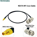 RG-174 Coaxial Cable Q9 BNC Female Waterproof to MMCX Male Connector Crimp Wire Terminal RF Jumper Pigtail Line For Wifi Card