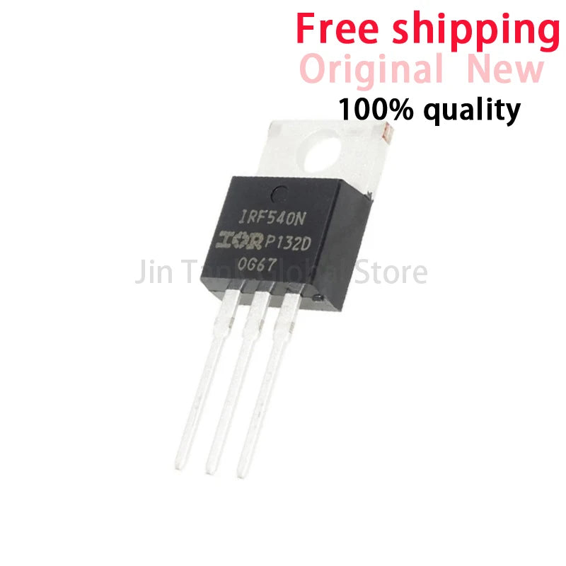 10pcs IRF540N IRF540 IRF540NPBF MOSFET 100V 33A 44mOhm 47.3nC TO-220 new original