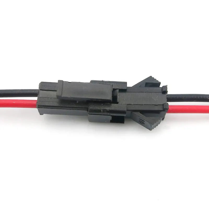 10 Pairs JST SM Series 2.5mm Pitch 2-Pin Battery Connector Plug Male & Female Pre-Crimped 200mm Wire Harness Assembly