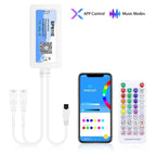 Wholesale SP611E DC5V-24V WS2812B WS2811 Bluetooth Music LED Strip Controller IR38 Keys Remote APP For Addressable LED Lighting