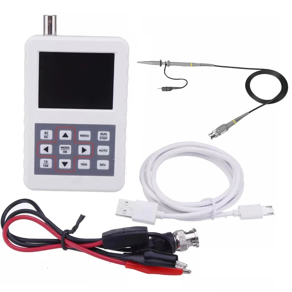 DSO PRO Handheld Digital Oscilloscope Portable Palm Size Oscillograph 5M Bandwidth 20MS/s Sampling Rate with P6100 BNC Probe