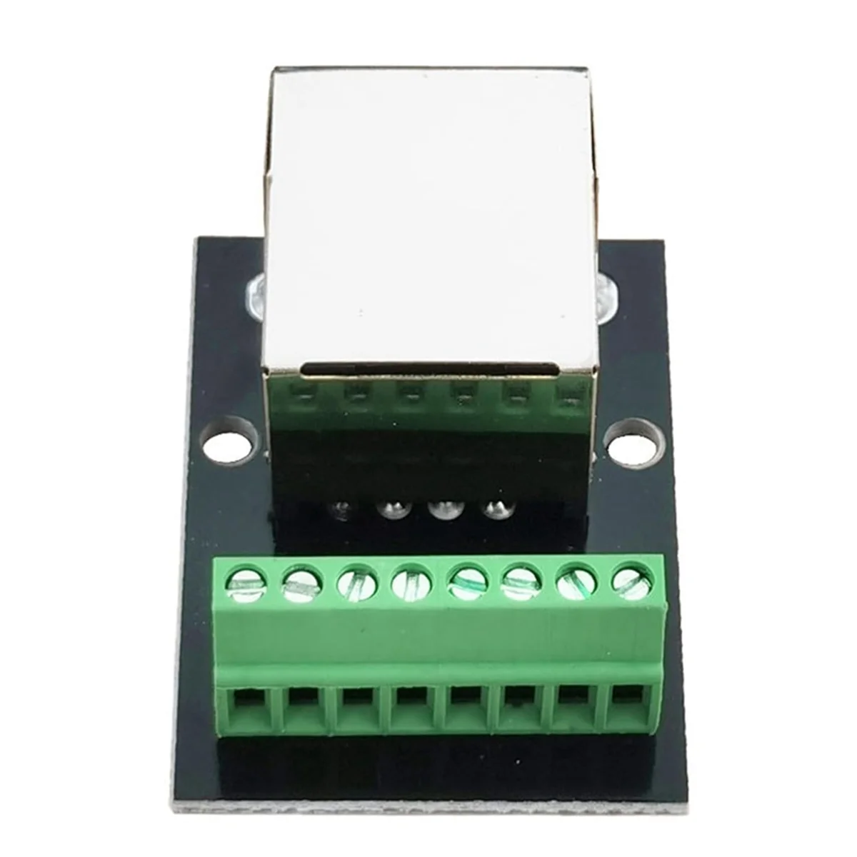 Supernew 4PCS RJ45 Ethernet Female Socket Connector Breakout Board,2.54mm Connector Board Shielded Network Adapter Terminal
