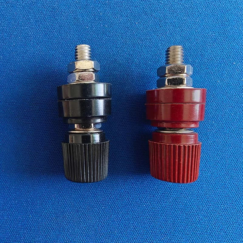 1Pcs Red Black 6mm Posts Terminal Blocks Power Supply Terminals M6 Welding Machine Inverter Post Connector