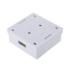 31BA RJ45 Junction Box CAT6 Connector 2 Port Desktop Extension Cable Box