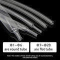 2/5/10m Super Thin Wall Soft Shrinkable Tube Transparent 1mm ~ 20mm  2:1 Heat Shrink Tube Earphone Line Audio Cable Sleeve Wrap