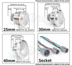 12/16/19/22/25/30/40mm Waterproof Metal Push Button Switch NO LED Light Momentary Latching Car Engine Power Switch  1NO1NC