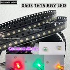 Highlight 0603 1615 RGY LED, Common Anode, Red-Green-Yellow 3 Color SMD Light Emitting Diode