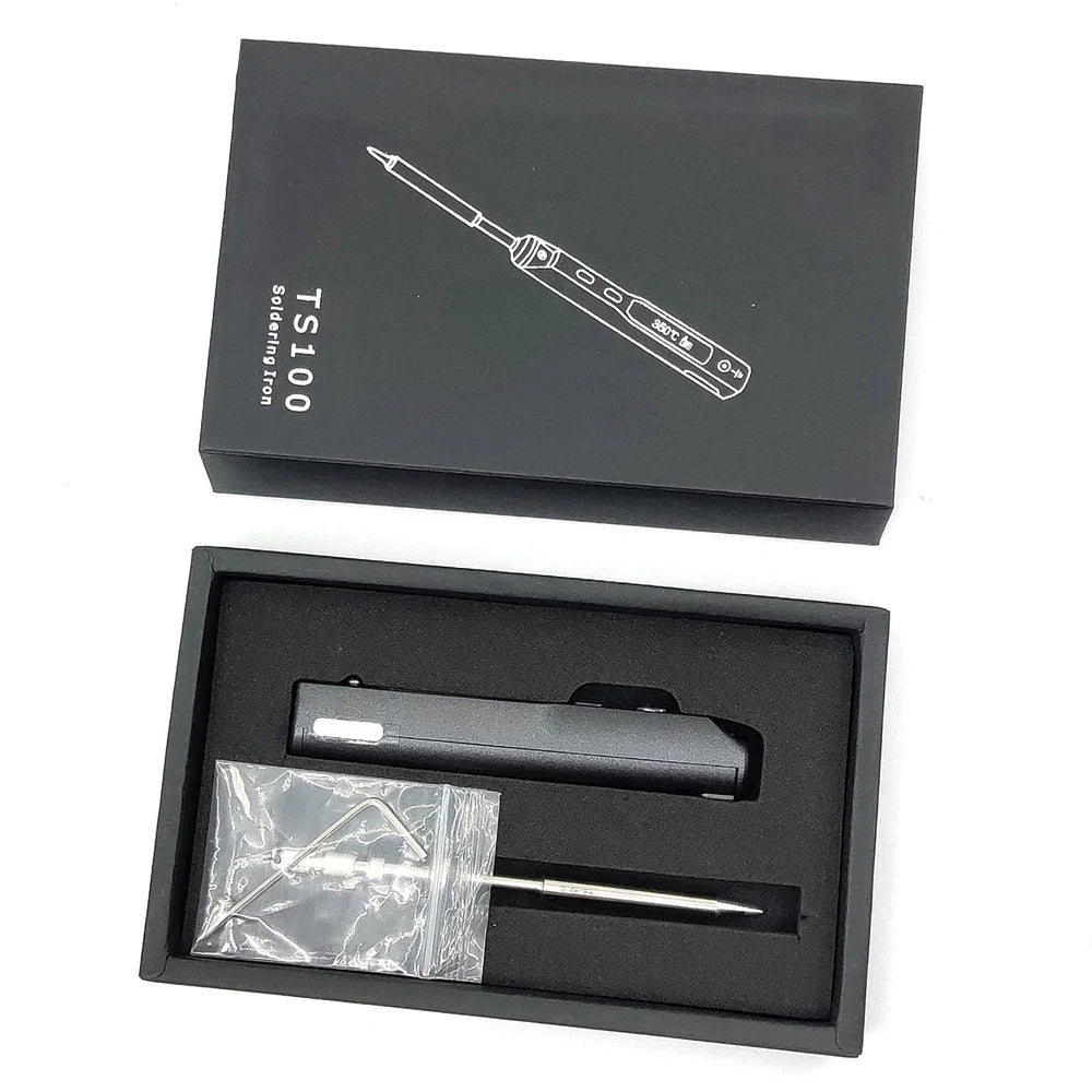 TS100 65W Programmable Mini USB Soldering Iron with OLED Display