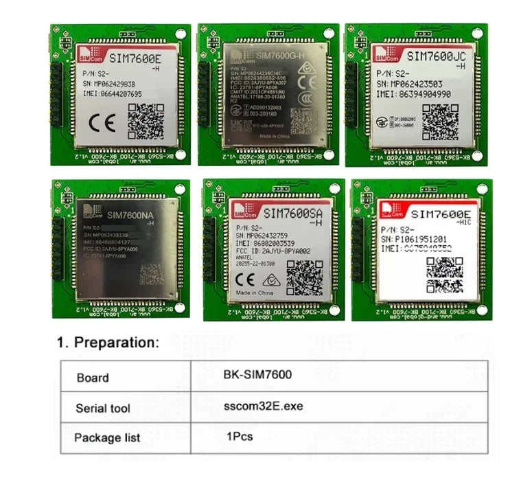 1PCS BK‑SIM7600G BK‑SIM7600SA BK‑SIM7600E Breakout Development Board