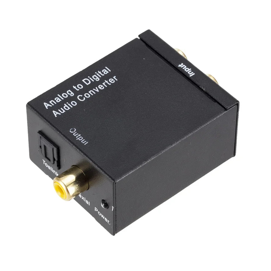ADC Latest Analog To Digital Converter Optical Coax RCA Toslink Audio Sound Adapter SPDIF Adaptor for Apple TV for Xbox 360 DVD
