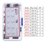 IC Integrated Circuit Chip Assortment Kit DIP SMD series 74HCXX 74LSXX CD4000 Common CMOS Logic IC Sockets set DIY Mix Pack