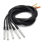 1-10PCS Waterproof DS18B20 thread temperature probe temperature sensor Stainless steel package 1m 2m 3m 5m 18B20 wire arduino