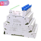 10Pcs 41F-1Z-C2-1 HF41F 5-ZS 12-ZS 24-ZS 5V 12V 24V 230V 6A 1CO Slim/SSR Relay Mount On Screw Socket with LED Wafer relay